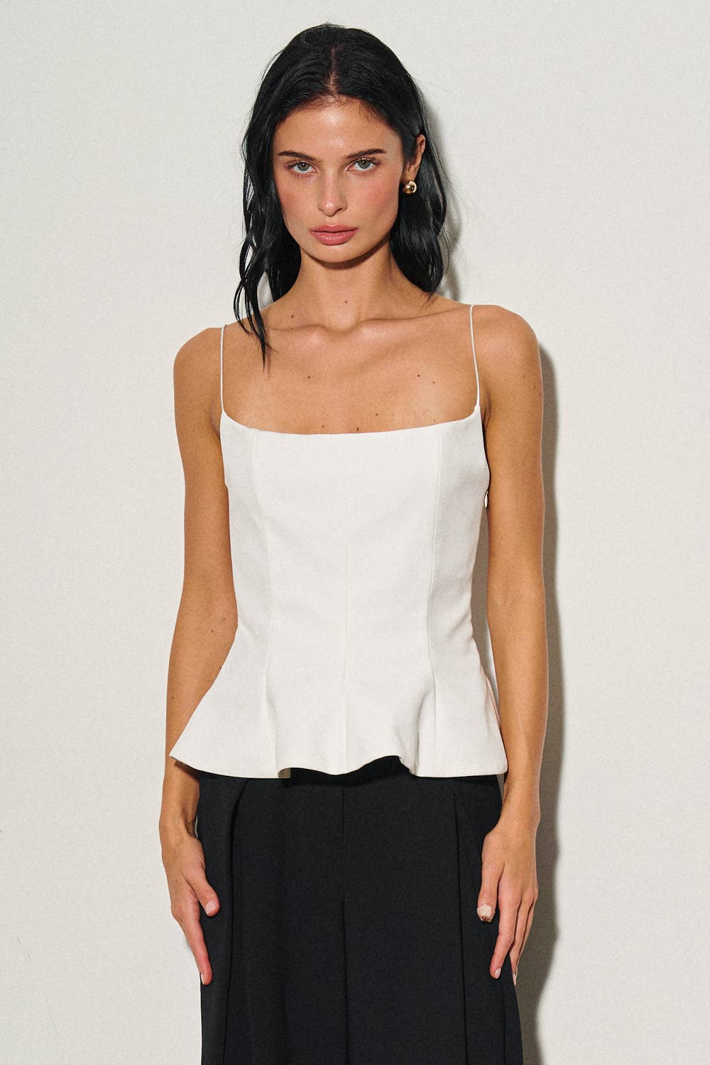 The Onyx Peplum Top