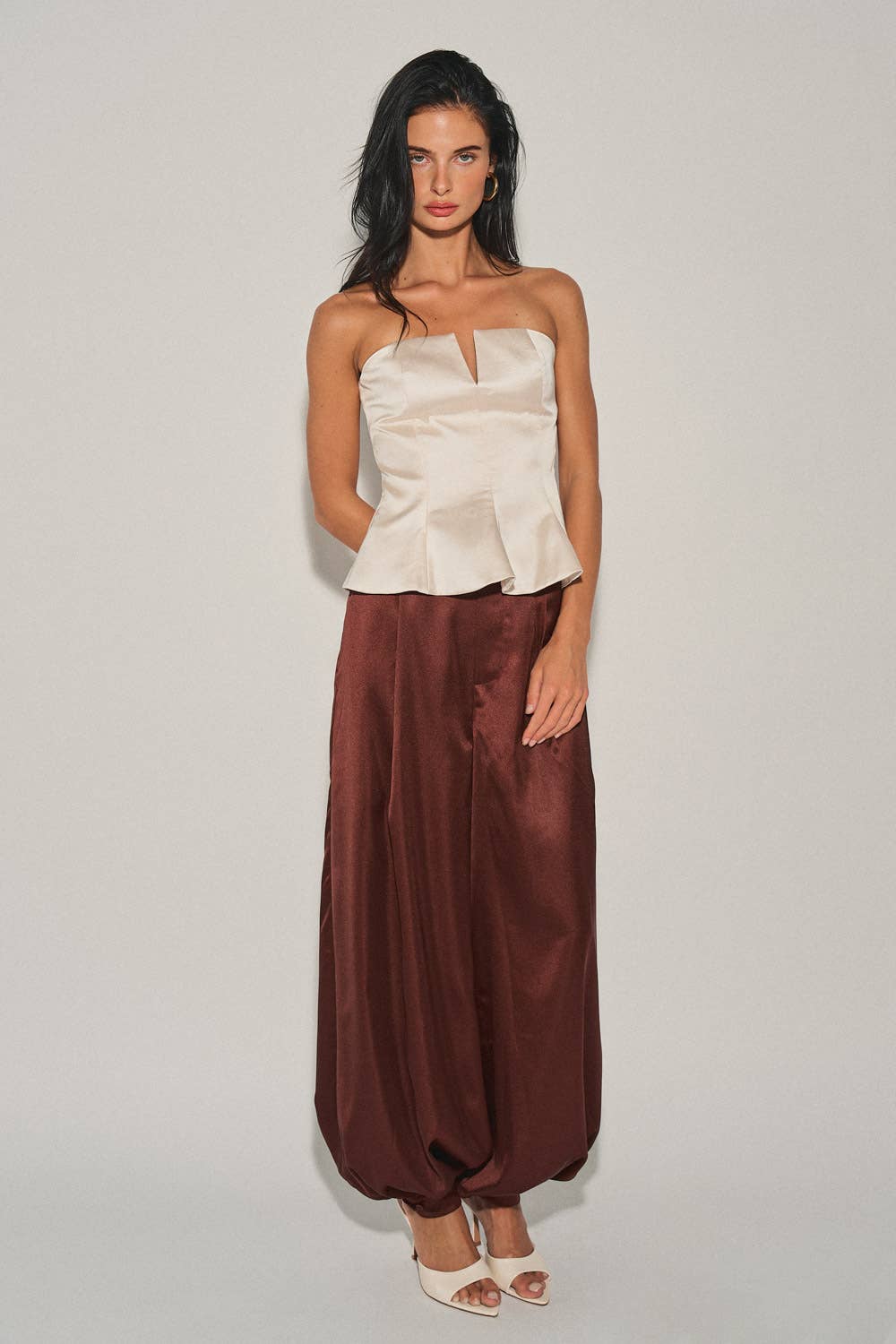 The Swan Peplum Top