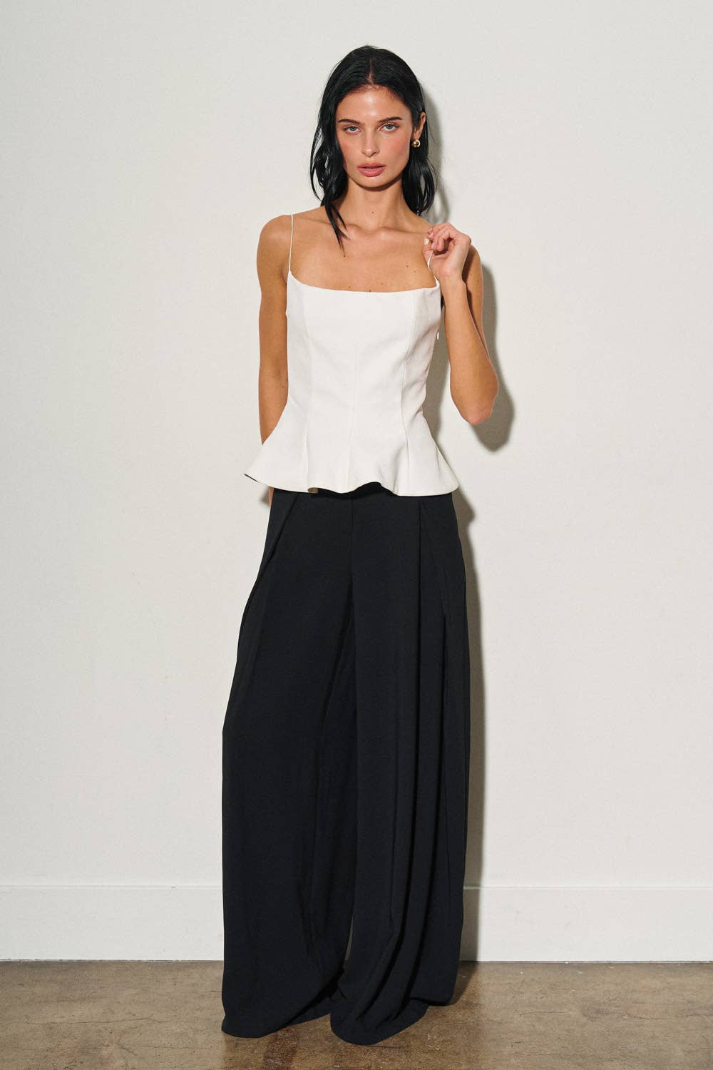 The Onyx Peplum Top