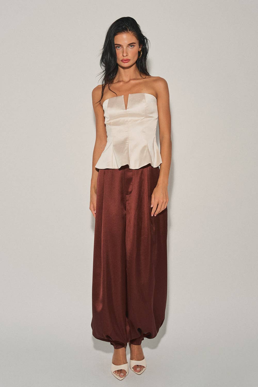 The Swan Peplum Top
