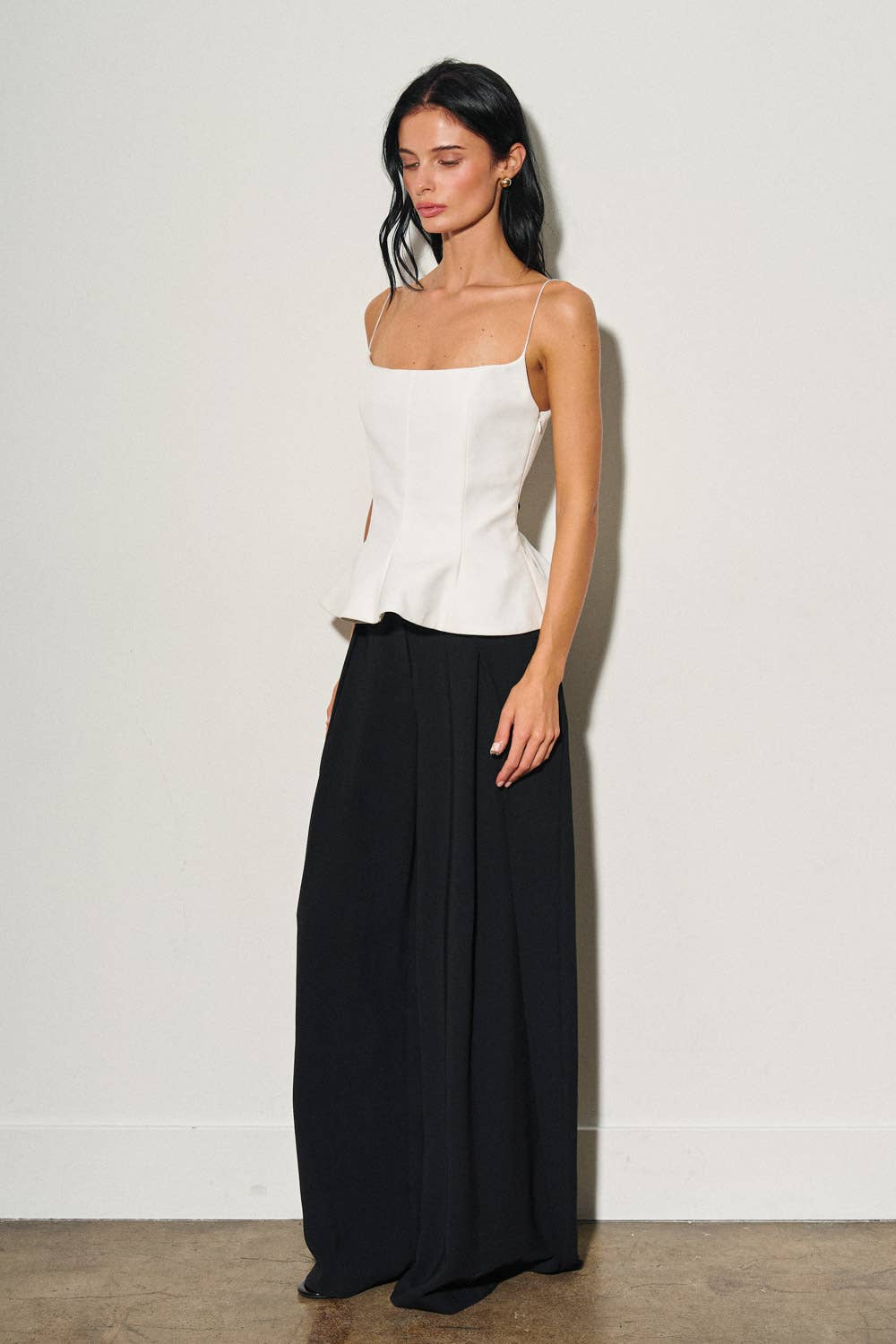 The Onyx Peplum Top
